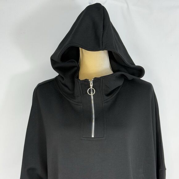 with Half-Zip, Front Pockets, Oversized Casual Sweatshirt for Women XL - Picture 14 of 15